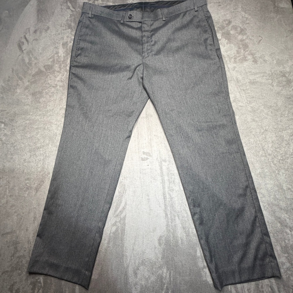 Lauren Ralph Lauren Dress Pants Mens 38W x 29L Gray Flat Front Stretch Trousers